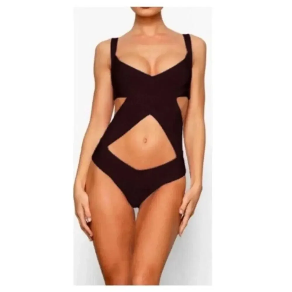 NEW Skims Knit Monokini 1-Piece Swimsuit Size 2X